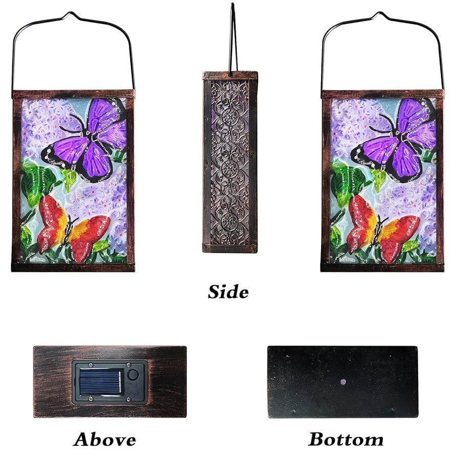 Amazon.com: SUBOLO Hanging Solar Lantern, Outdoor Decorative